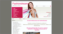 Desktop Screenshot of fashiondreams.at
