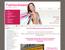 Tablet Screenshot of fashiondreams.at